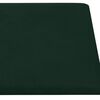 vidaXL Paneles de pared 12 uds terciopelo verde oscuro 30x30 cm 1,08m²