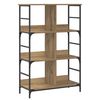 vidaXL Estante de libros 4 niveles 78,5 x 33 x 117,5 cm metal PB