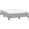 vidaXL Cama sin colchón tela gris claro 140x190 cm