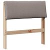vidaXL Cabecero tapizado Taup&eacute; 75 cm Madera de pino macizo