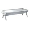 vidaXL Bandeja para barbacoa acero inoxidable plateado 118x42x30,5 cm