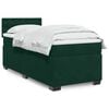 vidaXL Cama box spring con colch&oacute;n terciopelo verde oscuro 80x200 cm