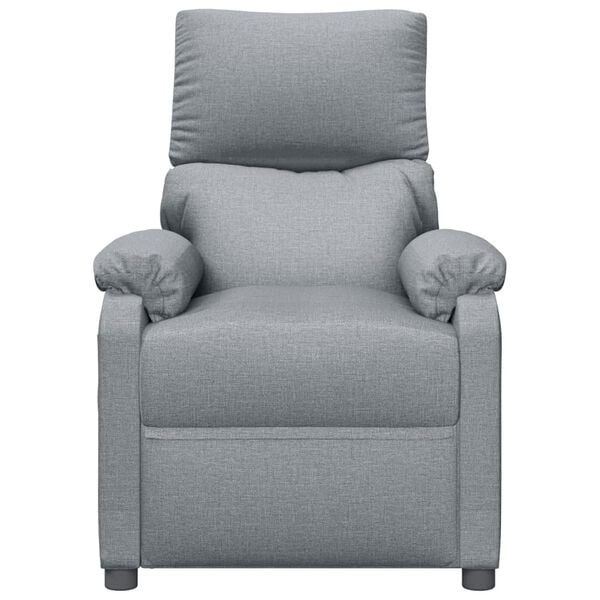 vidaXL Sill&oacute;n de masaje elevable tela gris claro