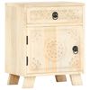 vidaXL Mesita de noche de madera maciza de mango 40x30x50 cm