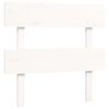 vidaXL Estructura de cama con cabecero madera maciza blanco 90x200 cm