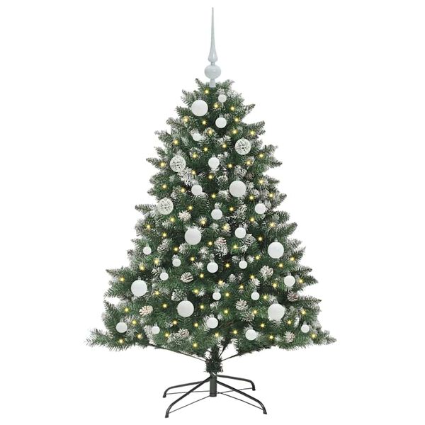 vidaXL &Aacute;rbol de Navidad artificial Verde 120 cm PVC, Pl&aacute;stico y Acero