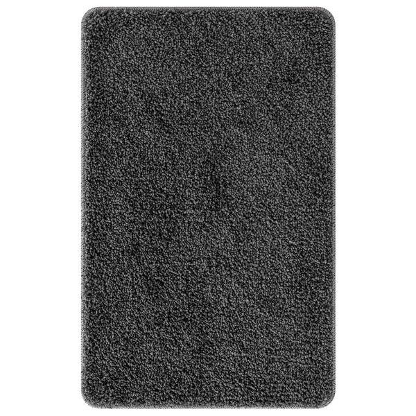 vidaXL Conjunto de alfombra de baño antideslizante 3 pcs Gris oscuro