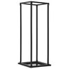 vidaXL Le&ntilde;ero con base acero negro 37x37x113 cm
