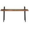 vidaXL Banco de madera maciza reciclada 110 cm