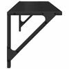 vidaXL Estanter&iacute;as de pared 2 pcs Roble Negro 80 x 25 x 25,5 cm