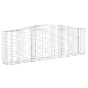 vidaXL Cesta gaviones forma arco hierro galvanizado 400x50x120/140 cm