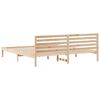 vidaXL Estructura de cama Marrón 180 x 210 cm Madera de pino macizo