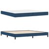 vidaXL Cama tipo Box Spring con colch&oacute;n Azul 200 x 200 cm tela