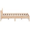 vidaXL Estructura de cama sin colch&oacute;n madera maciza de pino 135x190 cm