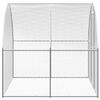vidaXL Gallinero de exterior de acero galvanizado 3x16x2 m