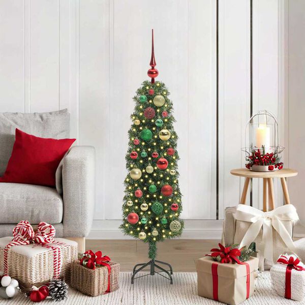 vidaXL &Aacute;rbol de Navidad artificial Verde 120 cm PVC, Acero y Pl&aacute;stico
