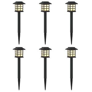 vidaXL Luces solares exteriores con pico de tierra 6 uds. 38,5 cm PP