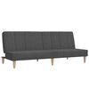 vidaXL Sof&aacute; cama de 2 plazas tela gris oscuro