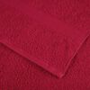 vidaXL Toallas de mano SOLUND 4 unidades rojo 50x100 cm 600 gsm