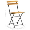 vidaXL Comedor de jard&iacute;n plegable 9 piezas de madera maciza de acacia