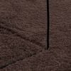 vidaXL Alfombras de &aacute;rea Cuadrado HUARTE Marr&oacute;n 200 x 200 cm Poli&eacute;ster