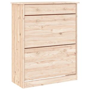 vidaXL Zapatero ALTA madera maciza de pino 77x35x96 cm