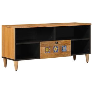 vidaXL Mueble de TV Natural 100 x 33,5 x 46 cm Madera de mango maciza
