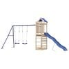 vidaXL Parque infantil de exterior de madera maciza de pino