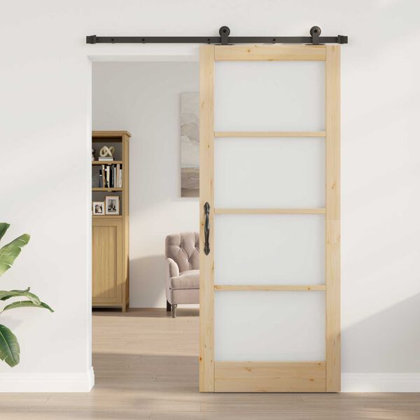 vidaXL Puerta Corredera ORKDAL Natural 86 x 211 cm