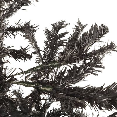 vidaXL Árbol de Navidad delgado negro 180 cm