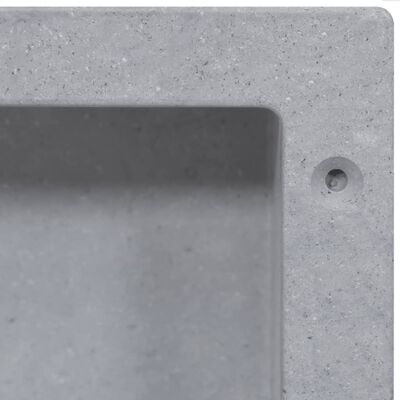 vidaXL Hornacina de ducha gris mate 41x36x10 cm