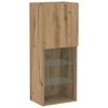 vidaXL Conjunto de mueble de TV Roble artesanal 40,5 x 30 x 102 cm