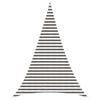 vidaXL Toldo Vela 5 x 6 x 6 m HDPE Triangular Gris claro y blanco.