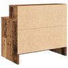 vidaXL Mesillas de noche con caj&oacute;n 2 uds madera vieja 51x31x47 cm