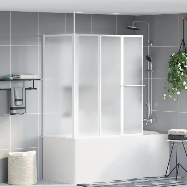 vidaXL Mampara de baño Esmerilado 120 x 70 x 137 cm