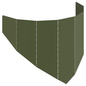 vidaXL Borde de C&eacute;sped 100 x 45 cm Acero Verde oliva