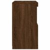 vidaXL Aparador con luces LED roble marr&oacute;n 41x37x67 cm