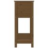 vidaXL Jardinera con estante madera maciza pino marrón 82,5x34,5x81 cm