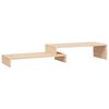 vidaXL Soporte para monitor madera maciza de pino (52-101)x22x14 cm