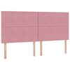 vidaXL Cama con almacenamiento y colch&oacute;n Rosa 200 x 200 cm Terciopelo