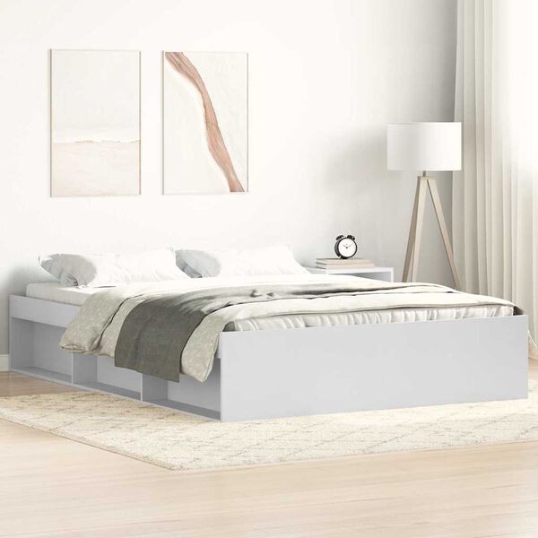 vidaXL Estructura de cama blanca 120x200 cm