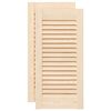 vidaXL Puerta de armario de lamas 2 uds 61,5x29,5 cm madera de pino