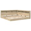 vidaXL Cama con Estanter&iacute;a con cabecera Roble Sonoma 180 x 200 cm