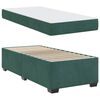 vidaXL Estructura de cama con colchón Verde oscuro 80 x 200 cm tela
