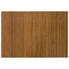 vidaXL Alfombra rectangular bamb&uacute; marr&oacute;n 70x100 cm