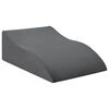 vidaXL Almohada para Piernas Gris 68 x 41 x 21 cm Espuma PU