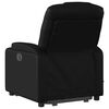 vidaXL Sillón reclinable de masaje de pie cuero artificial negro