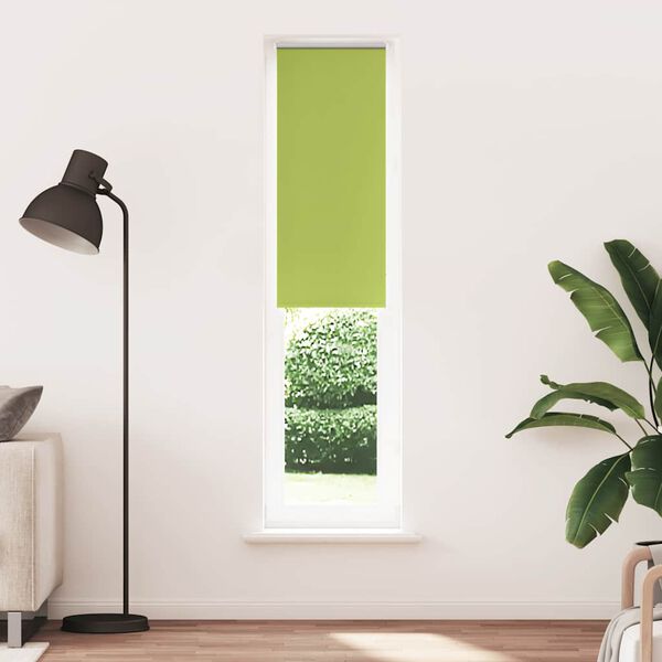 vidaXL Estor Enrollable Opaco hojas verde 45x230 cm Tela Ancho 40,7 cm