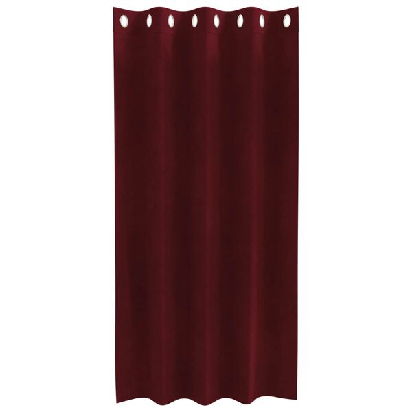 vidaXL Cortinas opacas 2 pcs Rojo vino 140 x 175 cm Terciopelo