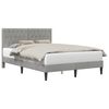 vidaXL Estructura de cama Gris Claro 140 x 190 cm Terciopelo